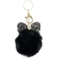 Porte clé pompon et noeud