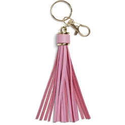 Porte clé pompon plastique coloré - 3 coloris