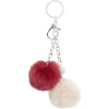 Porte clé pompon x2