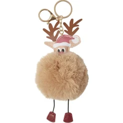 Porte clés peluche Renne de Noël