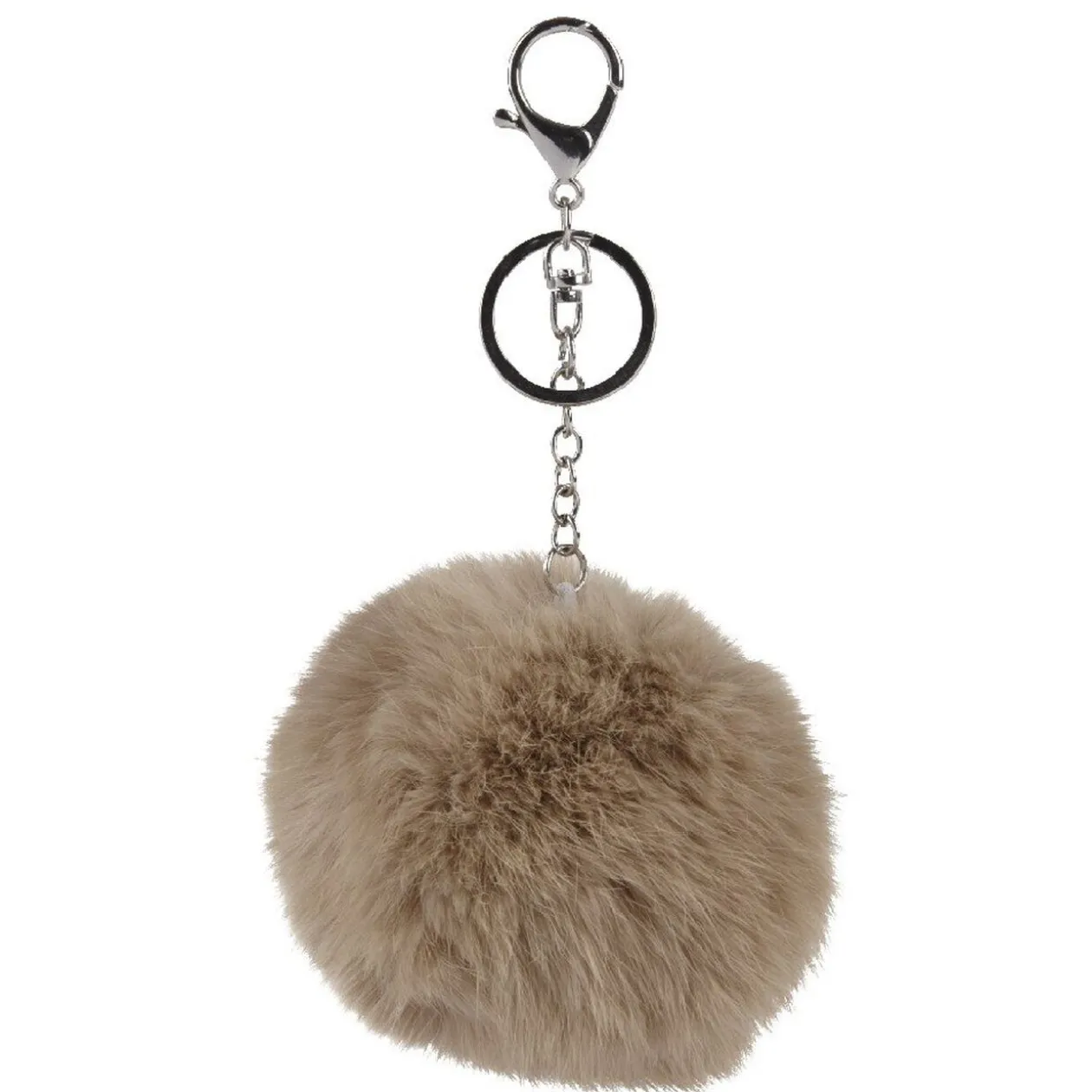 Porte clés pompon coloré