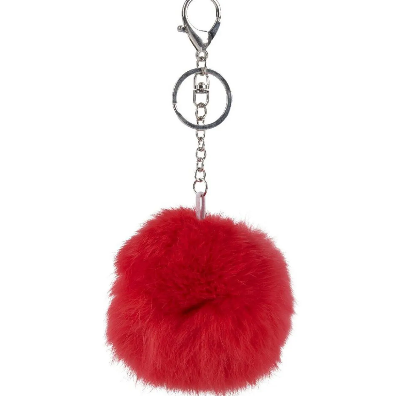 Porte clés pompon coloré