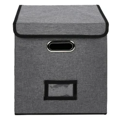 Porte document Box Cube textile 31x29x31cm