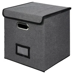 Porte document Box Cube textile 31x29x31cm