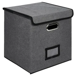 Porte document Box Cube textile 31x29x31cm