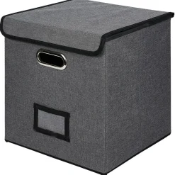 Porte document Box Cube textile 31x29x31cm