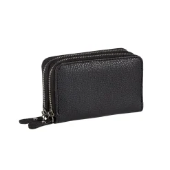 Porte monnaie rectangulaire femme pu simili noir