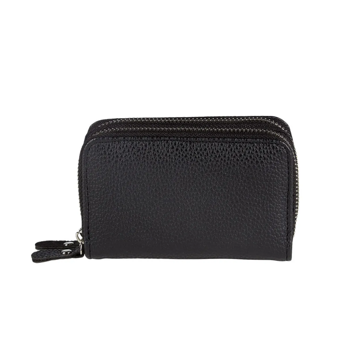 Porte monnaie rectangulaire femme pu simili noir