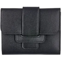 Porte monnaie simili noir uni