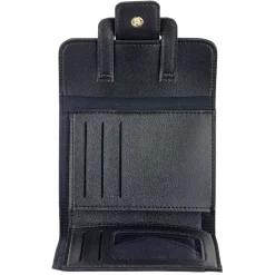 Porte monnaie simili noir uni