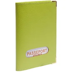 Porte passeport extérieur croute de cuir