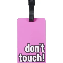 Porte étiquette pour bagage pvc message Don't touch