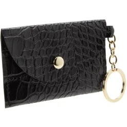 Porte-clé avec petite pochette noire