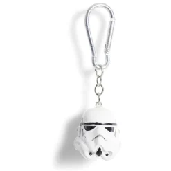 Porte-clé casque de soldat Star Wars silicone blanc