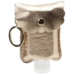 Porte-clé distributeur de gel hydroalcoolique rose gold