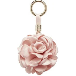 Porte-clé fleur rose