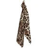Porte-clé foulard imprimé léopard