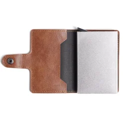 Portefeuille noir polyuréthane avec boitier RFID