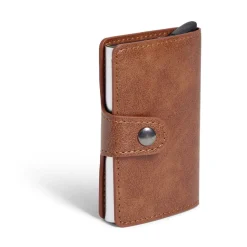 Portefeuille noir polyuréthane avec boitier RFID