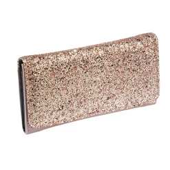 Portefeuille rectangulaire femme en simili avec fermeture rabat