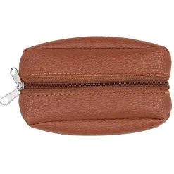 Porte-monnaie rectangulaire orange, marron ou noir