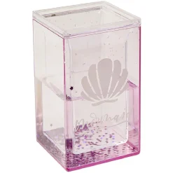 Pot à crayon pailletté, acrylique, 2 modèles