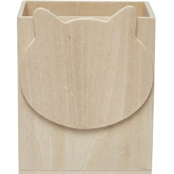 Pot à crayons à peindre en bois