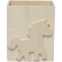 Pot à crayons à peindre en bois