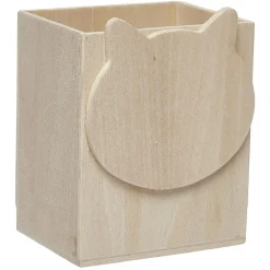 Pot à crayons à peindre en bois