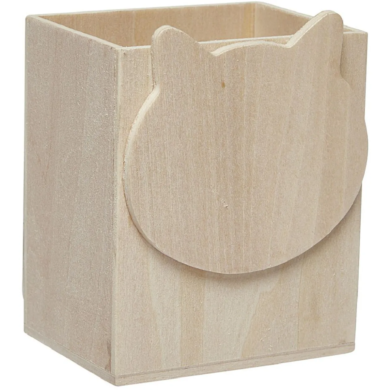 Pot à crayons à peindre en bois