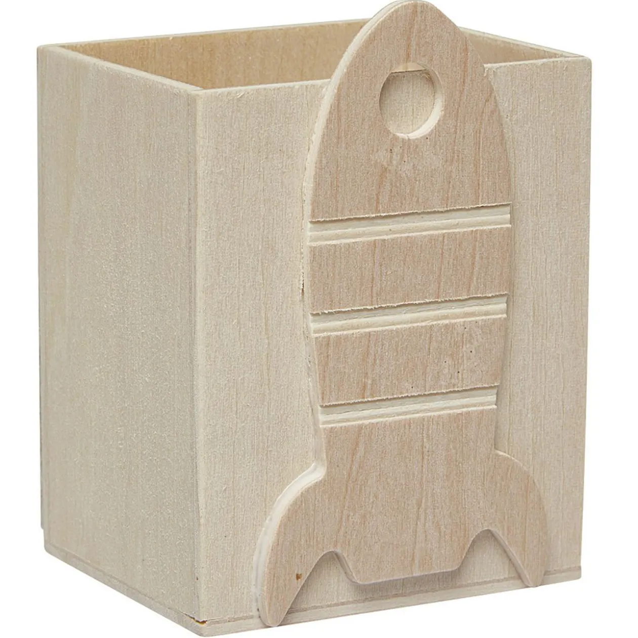 Pot à crayons à peindre en bois