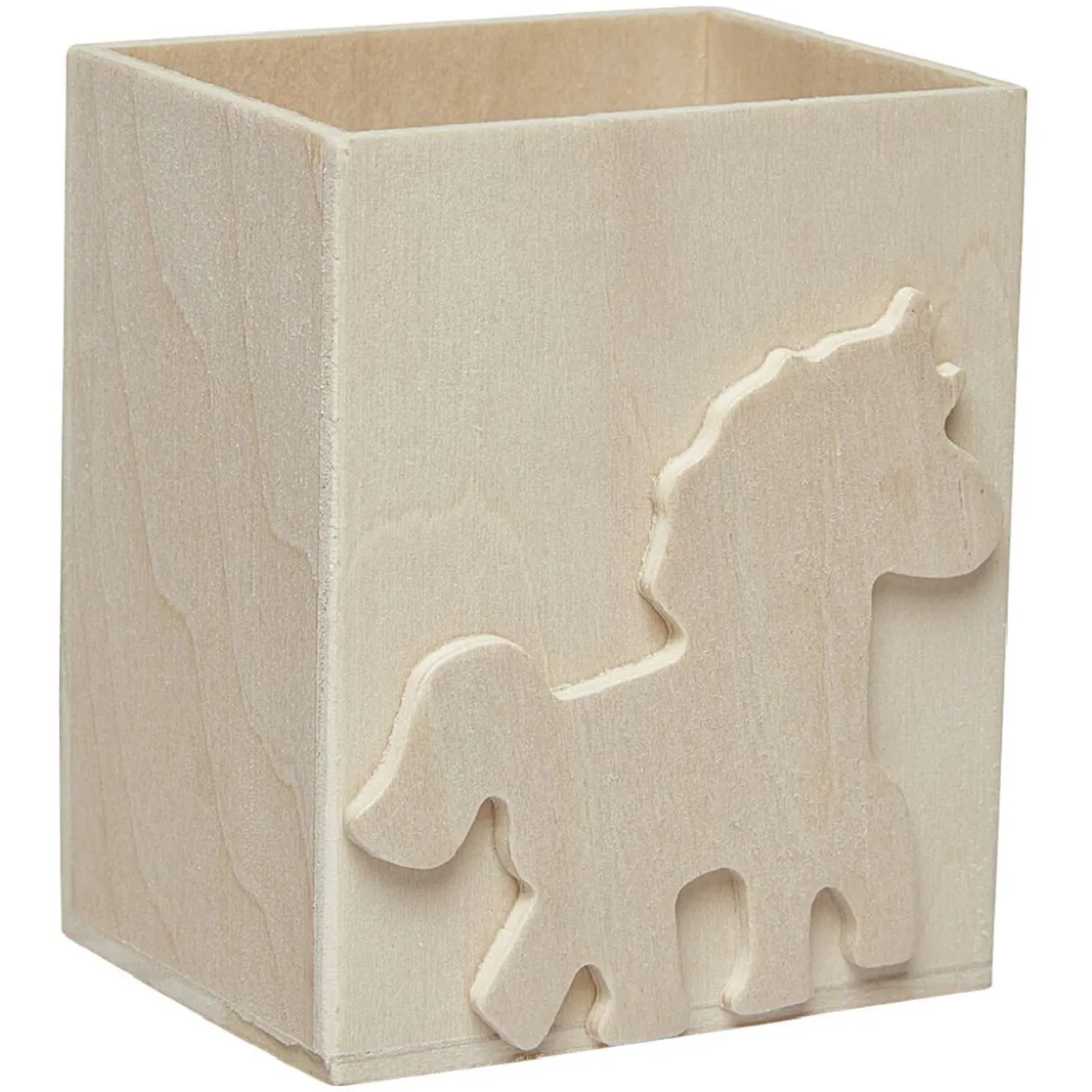 Pot à crayons à peindre en bois