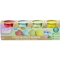 Pot de pâte à modeler Bio sans gluten x4