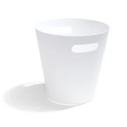 Poubelle de bureau plastique blanc 21,9x14xH21,2cm
