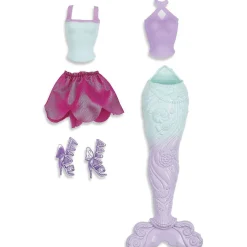 Poupée 3 en 1 fée sirène princesse