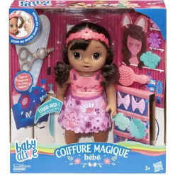 Poupée Baby alive noire à coiffer avec accessoires