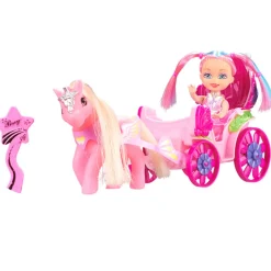 Poupée carrosse et poney