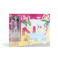 Poupée Elly avec accessoires piscine
