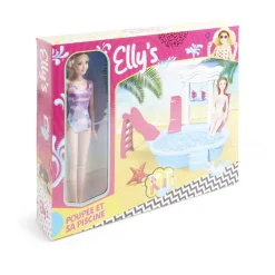 Poupée Elly avec accessoires piscine