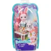 Poupée lapin Enchantimals et son petit animal