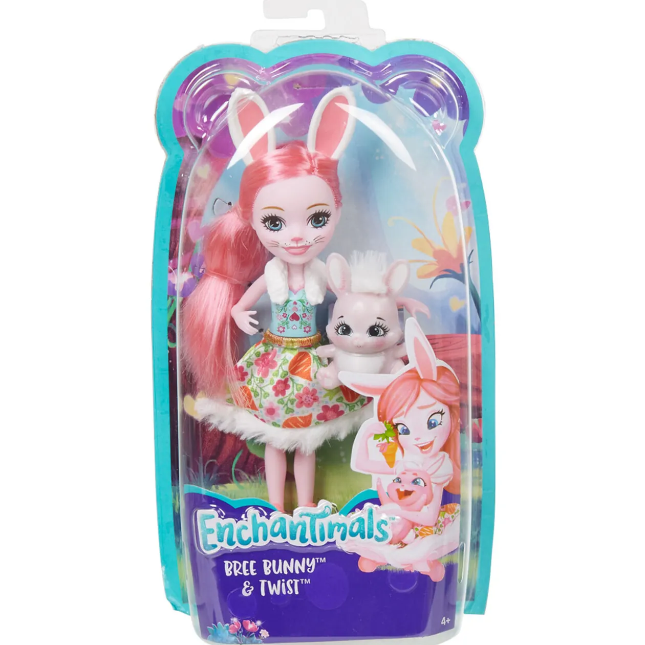 Poupée lapin Enchantimals et son petit animal