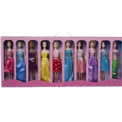 Poupée mannequin en robe de princesse x 10