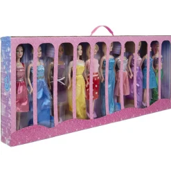 Poupée mannequin en robe de princesse x 10