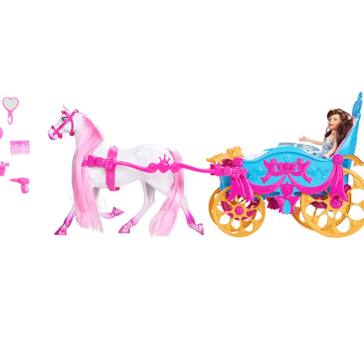 Poupée mannequin et carrosse