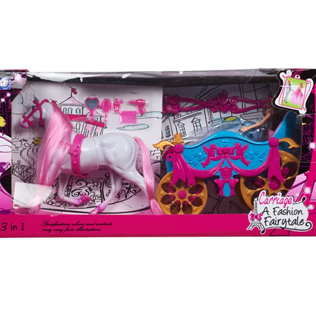 Poupée mannequin et carrosse