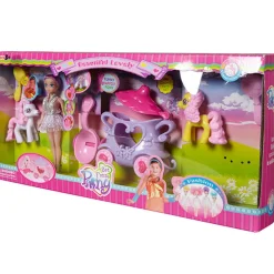 Poupée mannequin et son carrosse