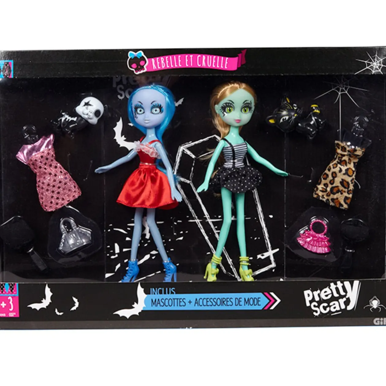 Poupée mannequin gothique Pretty Scary et robe