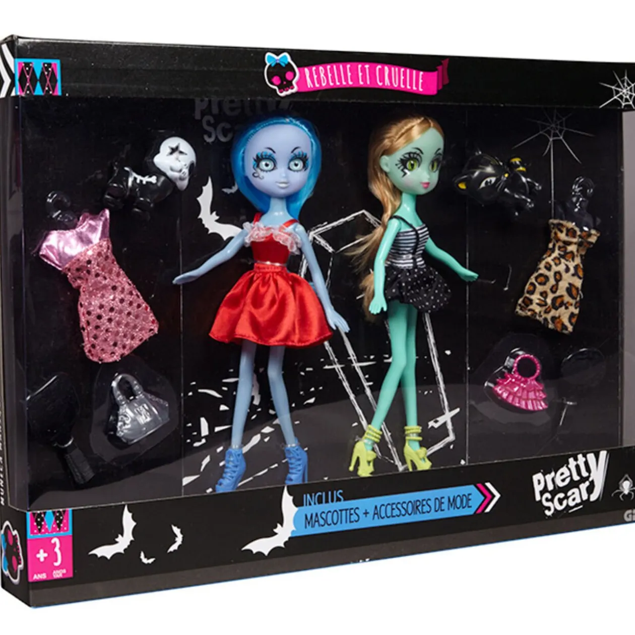 Poupée mannequin gothique Pretty Scary et robe