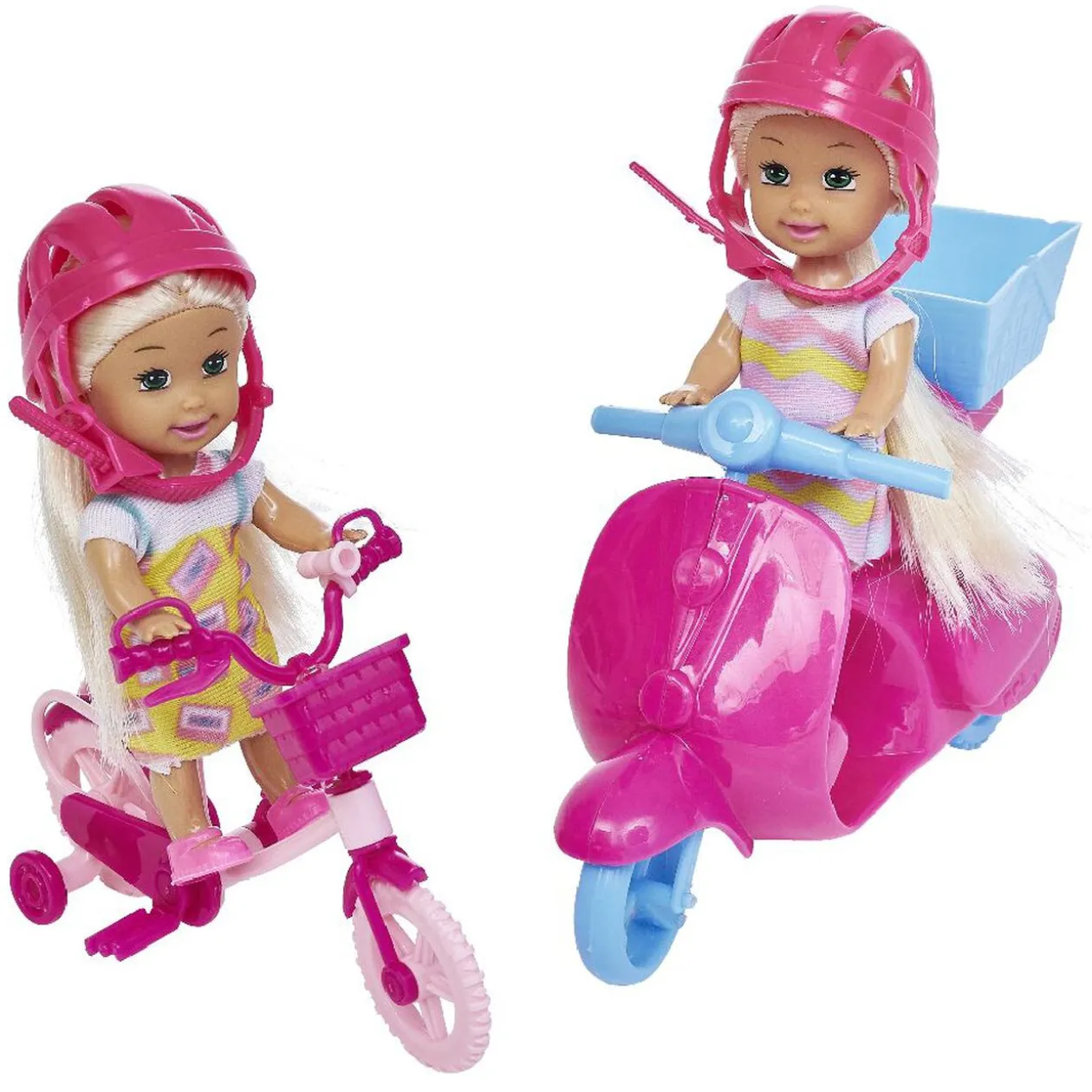 Poupée mini x2 avec scooter