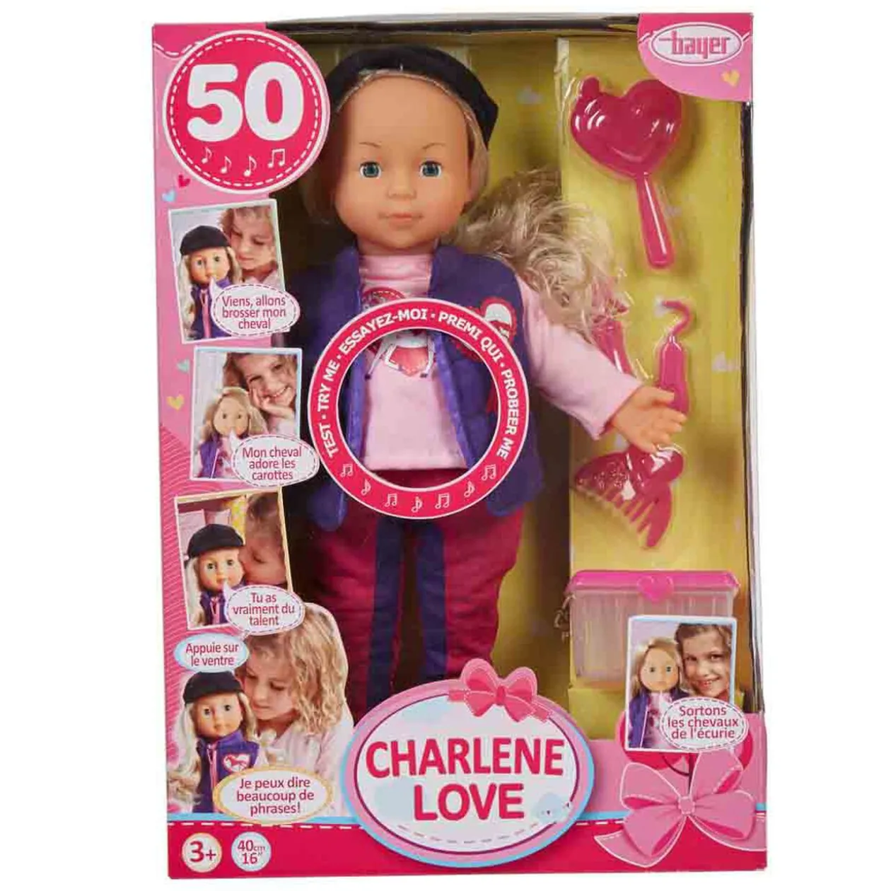 Poupée parlante Charlene love équitation